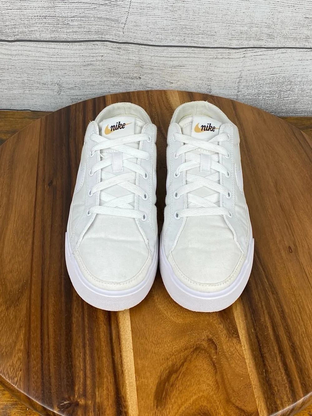 Nike Court Legacy Mule White Slip On Canvas Shoe DB3970-100 Women’s Size 8.5 - Picture 7 of 10